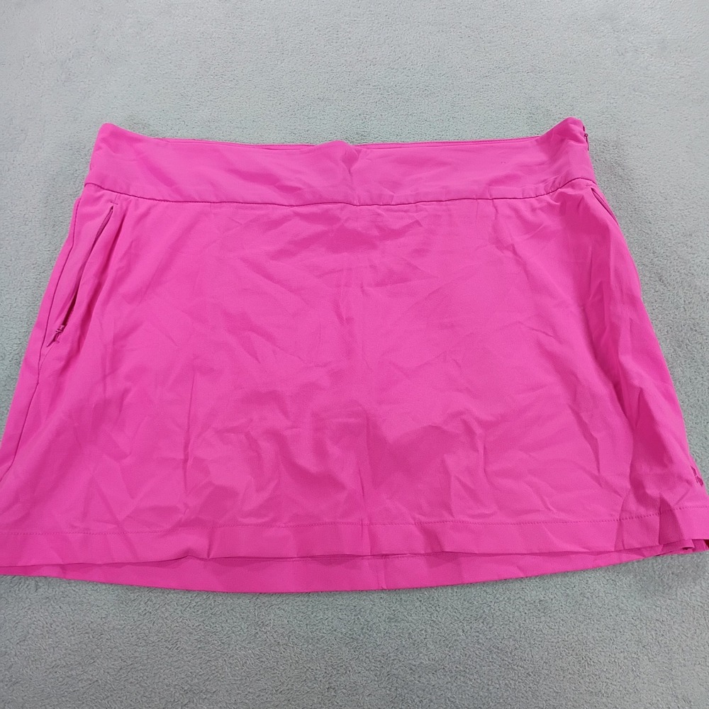 Tek Gear Women Athletic Skort Pink Large Zipper Pocket Performance Skirt